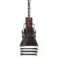 vidaXL Lámpara de techo industrial madera de mango negro E27 vidaXL Lámpara de techo industrial madera de mango negro E27