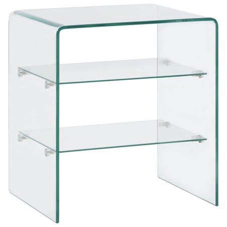 vidaXL Mesa de centro de vidrio templado 50x40x56 cm 