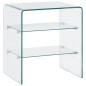 vidaXL Mesa de centro de vidrio templado 50x40x56 cm vidaXL Mesa de centro de vidrio templado 50x40x56 cm