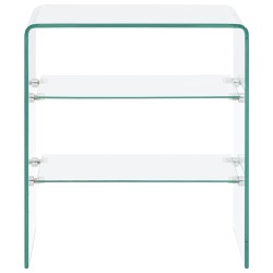 vidaXL Mesa de centro de vidrio templado 50x40x56 cm 