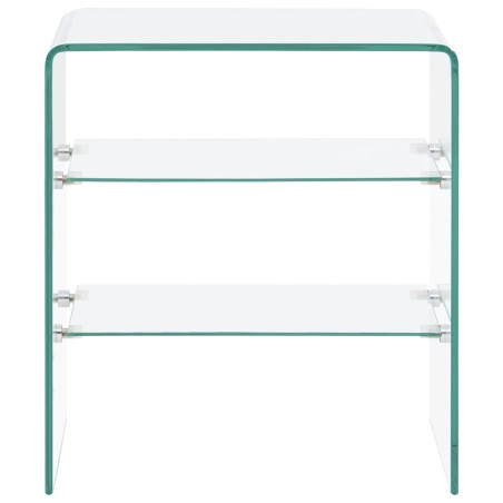 vidaXL Mesa de centro de vidrio templado 50x40x56 cm 