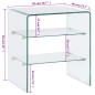 vidaXL Mesa de centro de vidrio templado 50x40x56 cm vidaXL Mesa de centro de vidrio templado 50x40x56 cm