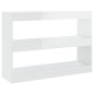 vidaXL Estantería/divisor de espacios blanco brillante 100x30x72 cm vidaXL Estantería/divisor de espacios blanco brillante 100x30x72 cm