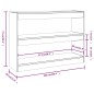 vidaXL Estantería/divisor de espacios blanco brillante 100x30x72 cm vidaXL Estantería/divisor de espacios blanco brillante 100x30x72 cm