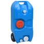vidaXL Depósito de agua con ruedas para camping azul 40 L vidaXL Depósito de agua con ruedas para camping azul 40 L