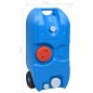 vidaXL Depósito de agua con ruedas para camping azul 40 L vidaXL Depósito de agua con ruedas para camping azul 40 L