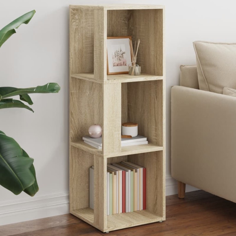 vidaXL Mueble de esquina madera de ingeniería roble Sonoma 33x33x100cm vidaXL Mueble de esquina madera de ingeniería roble Sonoma 33x33x100cm