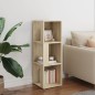 vidaXL Mueble de esquina madera de ingeniería roble Sonoma 33x33x100cm vidaXL Mueble de esquina madera de ingeniería roble Sonoma 33x33x100cm