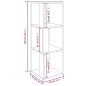 vidaXL Mueble de esquina madera de ingeniería roble Sonoma 33x33x100cm vidaXL Mueble de esquina madera de ingeniería roble Sonoma 33x33x100cm