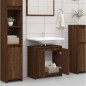 vidaXL Armario de baño madera contrachapada marrón roble 60x33x61 cm vidaXL Armario de baño madera contrachapada marrón roble 60x33x61 cm