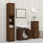 vidaXL Armario de baño madera contrachapada marrón roble 60x33x61 cm vidaXL Armario de baño madera contrachapada marrón roble 60x33x61 cm