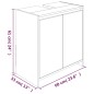 vidaXL Armario de baño madera contrachapada marrón roble 60x33x61 cm vidaXL Armario de baño madera contrachapada marrón roble 60x33x61 cm
