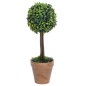 vidaXL Plantas de boj artificial 2 uds forma bola maceta verde 41 cm vidaXL Plantas de boj artificial 2 uds forma bola maceta verde 41 cm