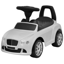 vidaXL Coche de niños accionado con el pie blanco