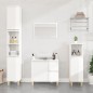 vidaXL Armario de baño madera contrachapada blanco 65x33x60 cm