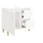 vidaXL Armario de baño madera contrachapada blanco 65x33x60 cm