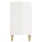 vidaXL Armario de baño madera contrachapada blanco 65x33x60 cm