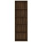 vidaXL Estantería 5 niveles contrachapada marrón roble 60x30x189 cm vidaXL Estantería 5 niveles contrachapada marrón roble 60x30x189 cm