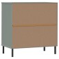 vidaXL Aparador con 3 cajones OSLO madera maciza gris 77x40x79,5 cm vidaXL Aparador con 3 cajones OSLO madera maciza gris 77x40x79,5 cm
