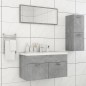 vidaXL Juego de muebles de baño madera de ingeniería gris hormigón vidaXL Juego de muebles de baño madera de ingeniería gris hormigón