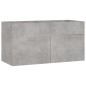 vidaXL Juego de muebles de baño madera de ingeniería gris hormigón vidaXL Juego de muebles de baño madera de ingeniería gris hormigón