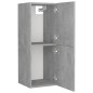 vidaXL Juego de muebles de baño madera de ingeniería gris hormigón vidaXL Juego de muebles de baño madera de ingeniería gris hormigón