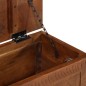 vidaXL Caja de almacenamiento madera de mango maciza 110x30x40 cm vidaXL Caja de almacenamiento madera de mango maciza 110x30x40 cm