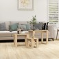 vidaXL Mesas apilables 3 pzas madera contrachapada color roble Sonoma vidaXL Mesas apilables 3 pzas madera contrachapada color roble Sonoma