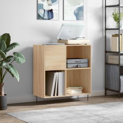 vidaXL Mueble discos madera contrachapada roble Sonoma 84,5x38x89 cm