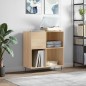 vidaXL Mueble discos madera contrachapada roble Sonoma 84,5x38x89 cm vidaXL Mueble discos madera contrachapada roble Sonoma 84,5x38x89 cm