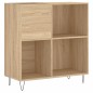 vidaXL Mueble discos madera contrachapada roble Sonoma 84,5x38x89 cm vidaXL Mueble discos madera contrachapada roble Sonoma 84,5x38x89 cm