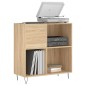 vidaXL Mueble discos madera contrachapada roble Sonoma 84,5x38x89 cm vidaXL Mueble discos madera contrachapada roble Sonoma 84,5x38x89 cm