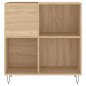 vidaXL Mueble discos madera contrachapada roble Sonoma 84,5x38x89 cm vidaXL Mueble discos madera contrachapada roble Sonoma 84,5x38x89 cm