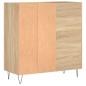 vidaXL Mueble discos madera contrachapada roble Sonoma 84,5x38x89 cm vidaXL Mueble discos madera contrachapada roble Sonoma 84,5x38x89 cm