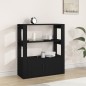 vidaXL Aparador de madera contrachapada negro 80x30x90 cm vidaXL Aparador de madera contrachapada negro 80x30x90 cm