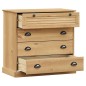 vidaXL Cómoda VIGO madera maciza pino 80x40x76 cm vidaXL Cómoda VIGO madera maciza pino 80x40x76 cm
