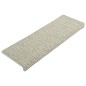 vidaXL Alfombrilla autoadhesiva escalera sisal 15 uds gris 65x21x4 cm vidaXL Alfombrilla autoadhesiva escalera sisal 15 uds gris 65x21x4 cm