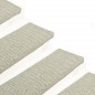 vidaXL Alfombrilla autoadhesiva escalera sisal 15 uds gris 65x21x4 cm vidaXL Alfombrilla autoadhesiva escalera sisal 15 uds gris 65x21x4 cm