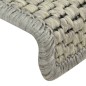 vidaXL Alfombrilla autoadhesiva escalera sisal 15 uds gris 65x21x4 cm vidaXL Alfombrilla autoadhesiva escalera sisal 15 uds gris 65x21x4 cm