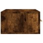 vidaXL Mesita de noche de pared color roble ahumado 35x35x20 cm vidaXL Mesita de noche de pared color roble ahumado 35x35x20 cm