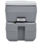 vidaXL Inodoro portátil para camping gris 20 + 10 L vidaXL Inodoro portátil para camping gris 20 + 10 L