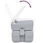 vidaXL Inodoro portátil para camping gris 20 + 10 L vidaXL Inodoro portátil para camping gris 20 + 10 L