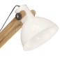 vidaXL Lámpara de pie madera maciza de mango blanca E27 vidaXL Lámpara de pie madera maciza de mango blanca E27