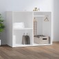 vidaXL Mueble vestidor madera contrachapada blanco 80x40x65 cm vidaXL Mueble vestidor madera contrachapada blanco 80x40x65 cm