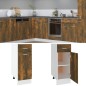 vidaXL Armario bajo de cocina madera de ingeniería roble ahumado vidaXL Armario bajo de cocina madera de ingeniería roble ahumado