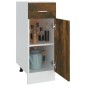 vidaXL Armario bajo de cocina madera de ingeniería roble ahumado vidaXL Armario bajo de cocina madera de ingeniería roble ahumado