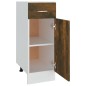 vidaXL Armario bajo de cocina madera de ingeniería roble ahumado vidaXL Armario bajo de cocina madera de ingeniería roble ahumado