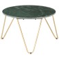 vidaXL Mesa de centro piedra real textura de mármol verde 65x65x42 cm vidaXL Mesa de centro piedra real textura de mármol verde 65x65x42 cm