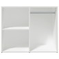 vidaXL Mueble vestidor madera contrachapada blanco 80x40x65 cm vidaXL Mueble vestidor madera contrachapada blanco 80x40x65 cm
