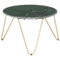 vidaXL Mesa de centro piedra real textura de mármol verde 65x65x42 cm vidaXL Mesa de centro piedra real textura de mármol verde 65x65x42 cm